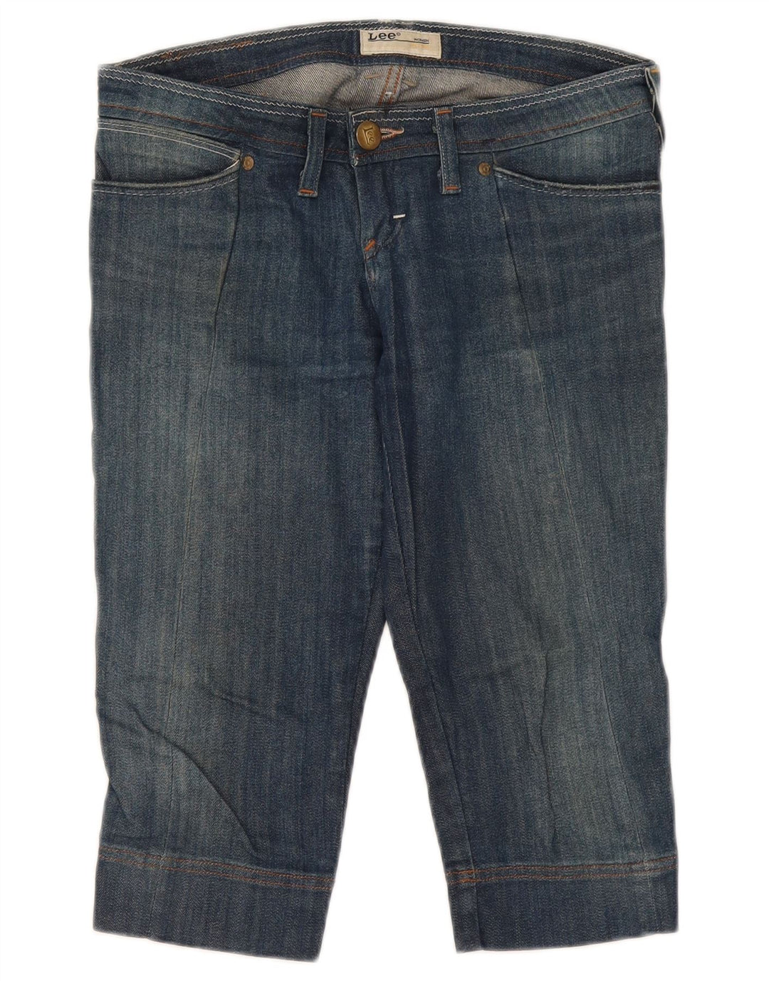 Lee ženske Crystal Capri traperice W27 L17 plavi pamuk