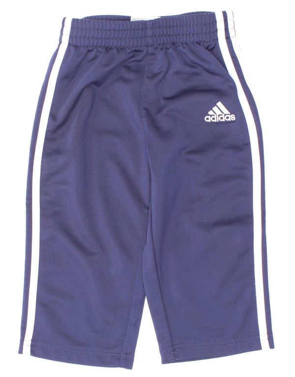 Adidas Hlače za trenirku za dječake 9-12 mjeseci tamnoplave poliesterske