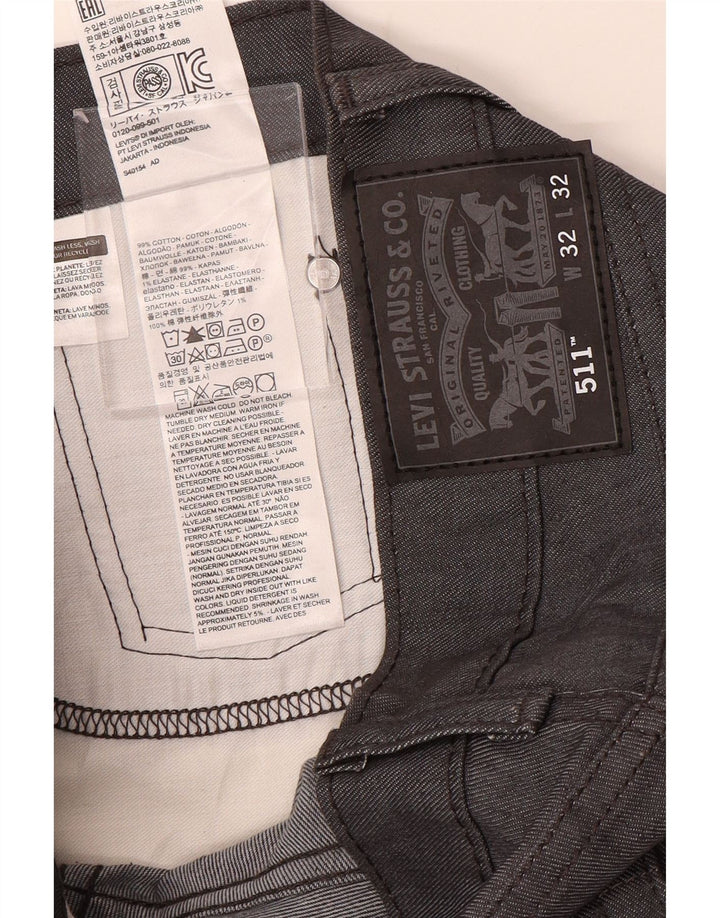 LEVI'S muške 511 uske traperice W32 L32 tamnoplavi pamuk