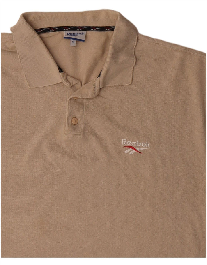 Reebok muška polo majica XL bež pamuk