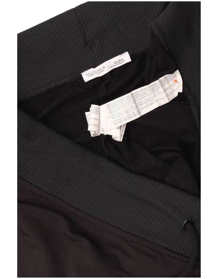 ZARA Ženska trenirka Hlače Joggers UK 14 Velike crne pruge