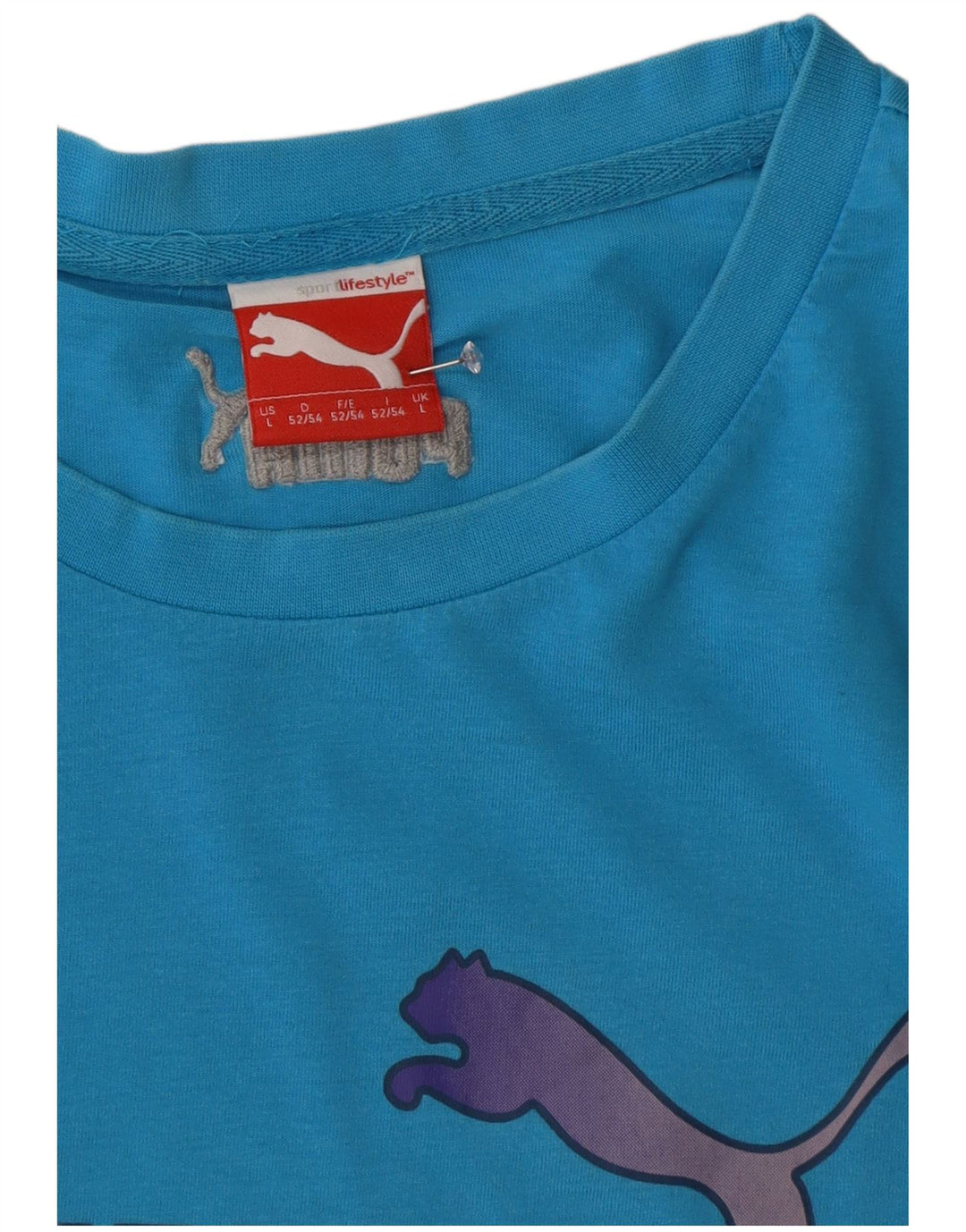 Puma muška velika plava majica s grafičkim motivima