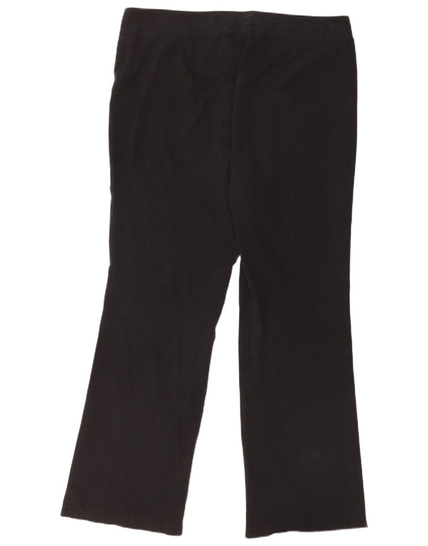 Marks & Spencer ženske ležerne hlače s bootcutom UK 18 XL W38 L32 Crne