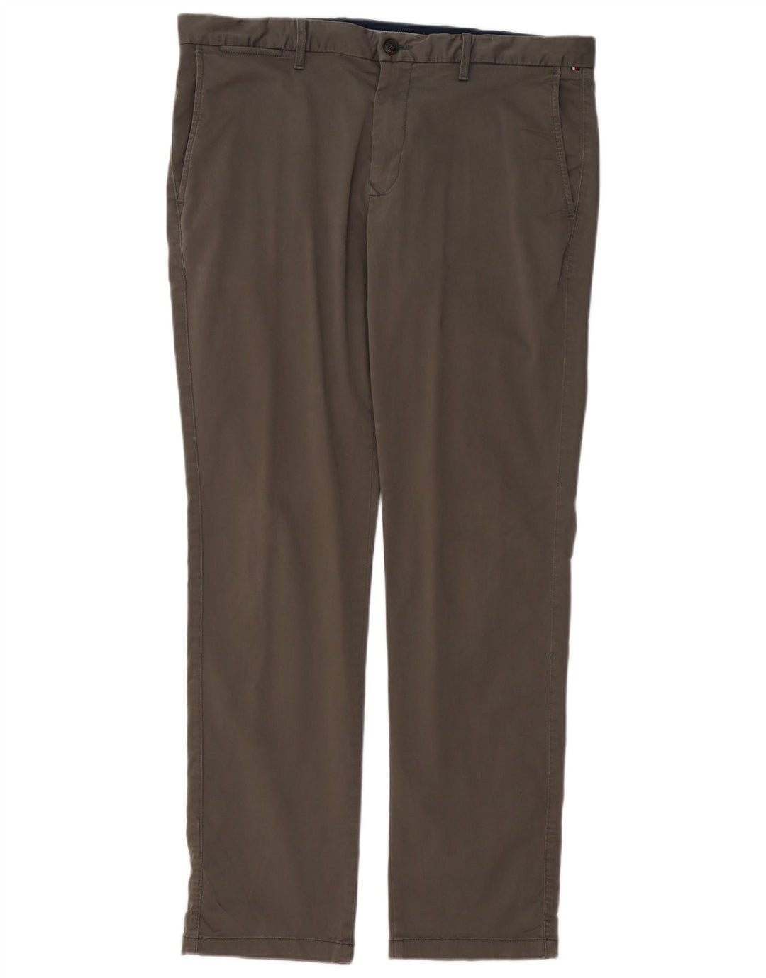 TOMMY HILFIGER Muške uske chino hlače W36 L32 Sivi pamuk