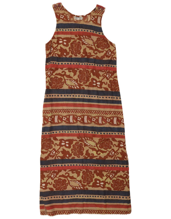 Il Marchese Coccapani ženski sarafan bez rukava UK 10 Mali smeđi cvjetni