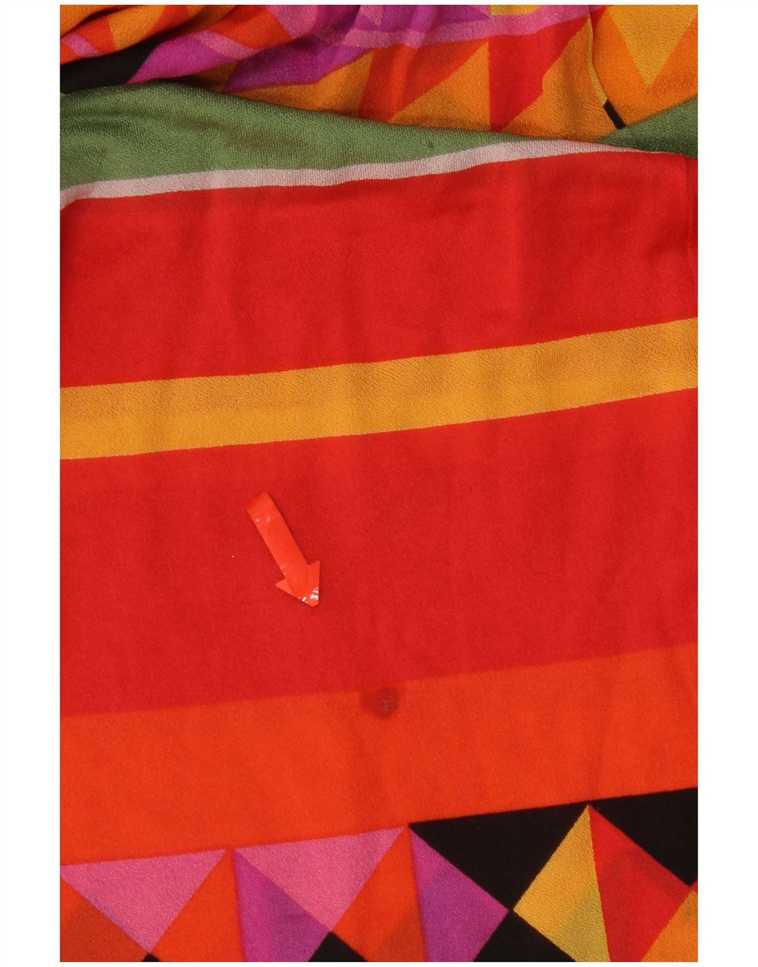 Vintage ženski sarafan UK 14 velikih raznobojnih geometrijskih oblika