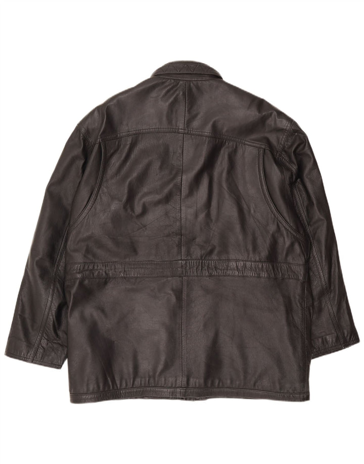 Pointers Muška kožna jakna UK 40 velika crna koža