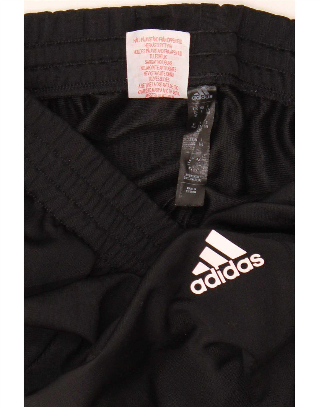 Adidas Hlače za trenirku za dječake 13-14 godina crne od poliestera
