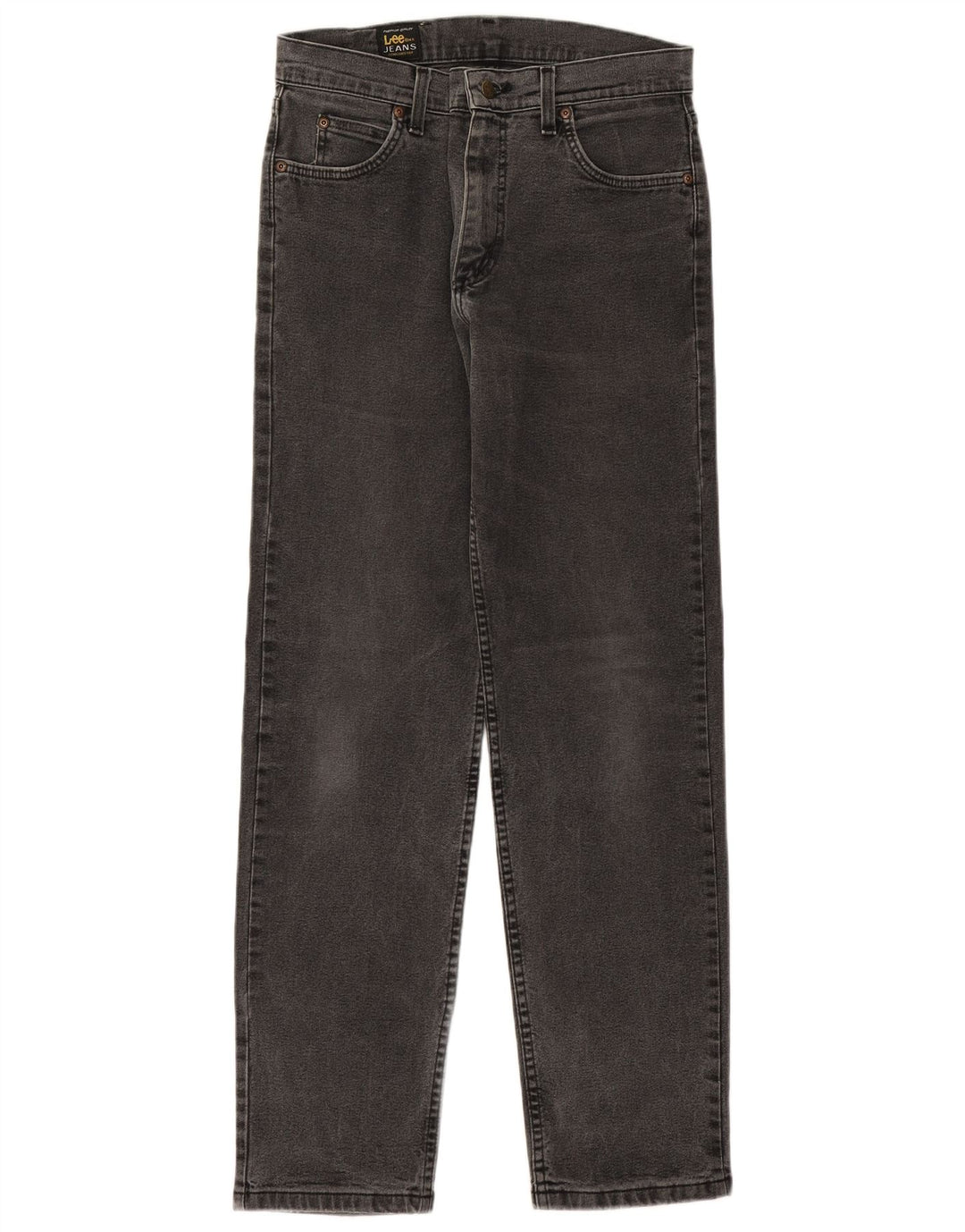 LEE Mens Brooklyn Straight Jeans W31 L32 Sivi pamuk