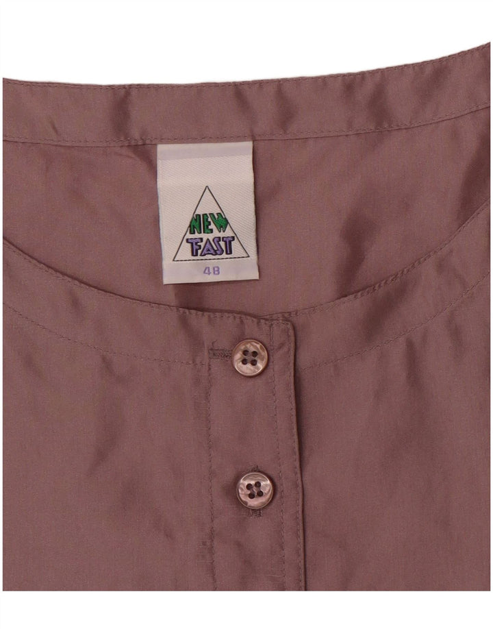 Novi brzi ženski gornji dio bluze bez rukava IT 48 XL Bordo svila