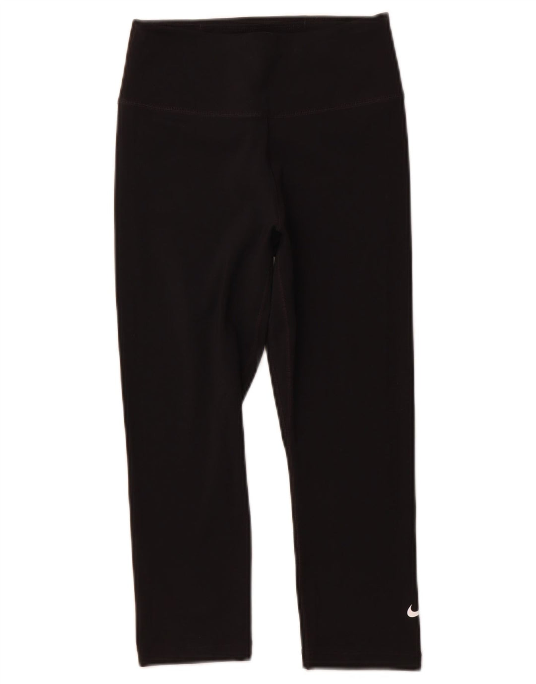 NIKE Womens Dri Fit Capri Leggings UK 4 XS Black Polyester