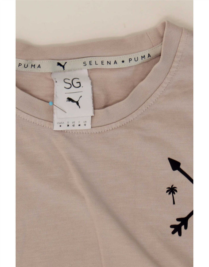 Puma ženska majica kratkih rukava Selena s prevelikim motivima UK 12 srednje siva