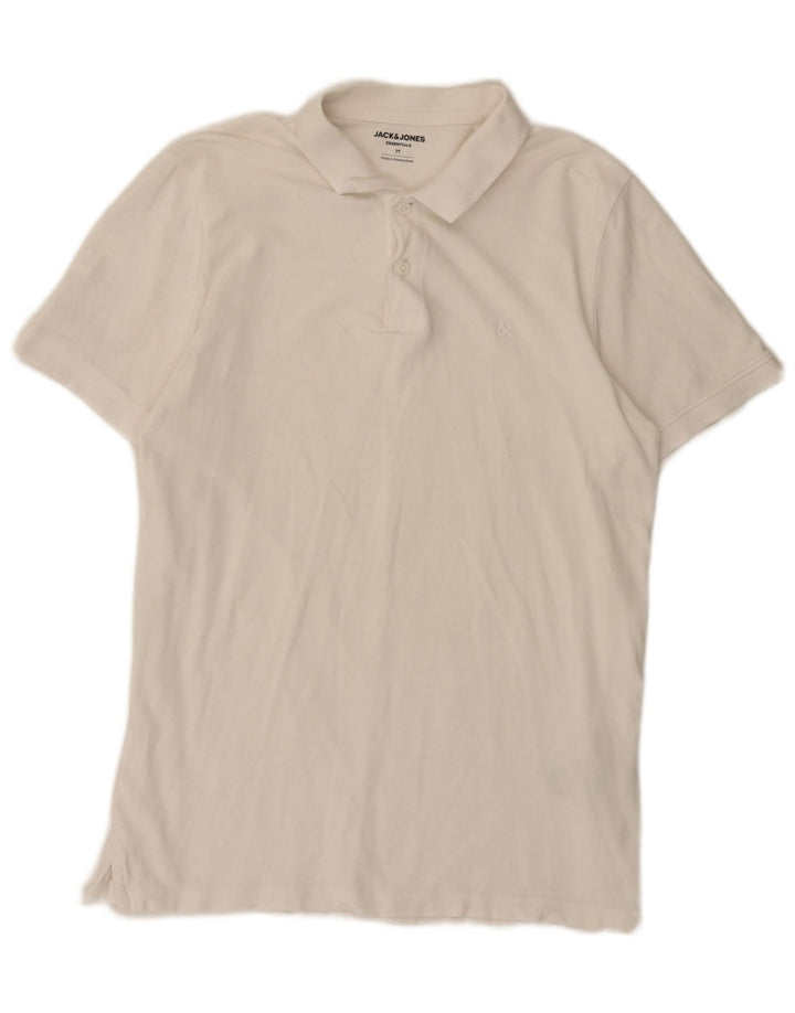 Jack & Jones muška polo majica standardnog kroja, srednji bijeli pamuk