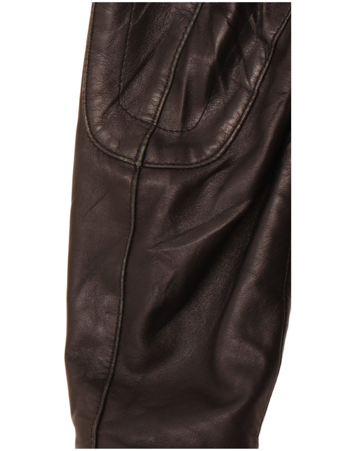 VINTAGE muška kožna trkaća jakna IT 54 2XL crna koža