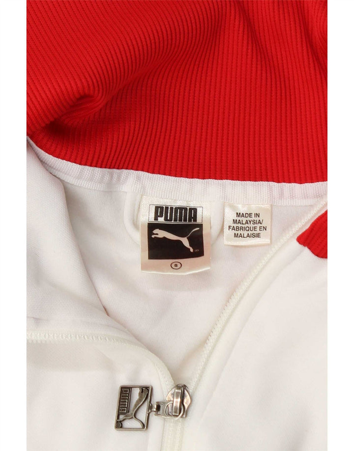 Puma ženska gornja jakna trenirke UK 10 Small White Colourblock