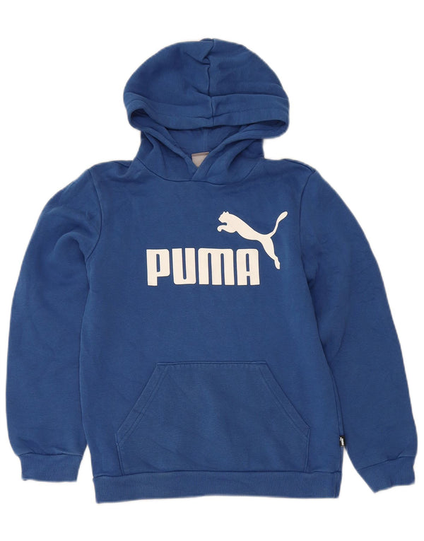 Puma Boys Graphic Hoodie Džemper 11-12 godina, plavi pamuk