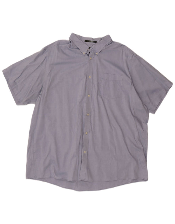 EDDIE BAUER Muška opuštena košulja kratkih rukava 3XL plavi pamuk