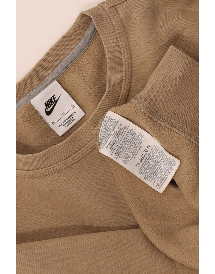 Nike muška trenirka Regular Fit XL bež pamuk