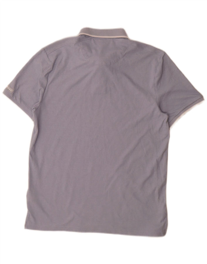 Dkny muška polo majica srednje plavi pamuk
