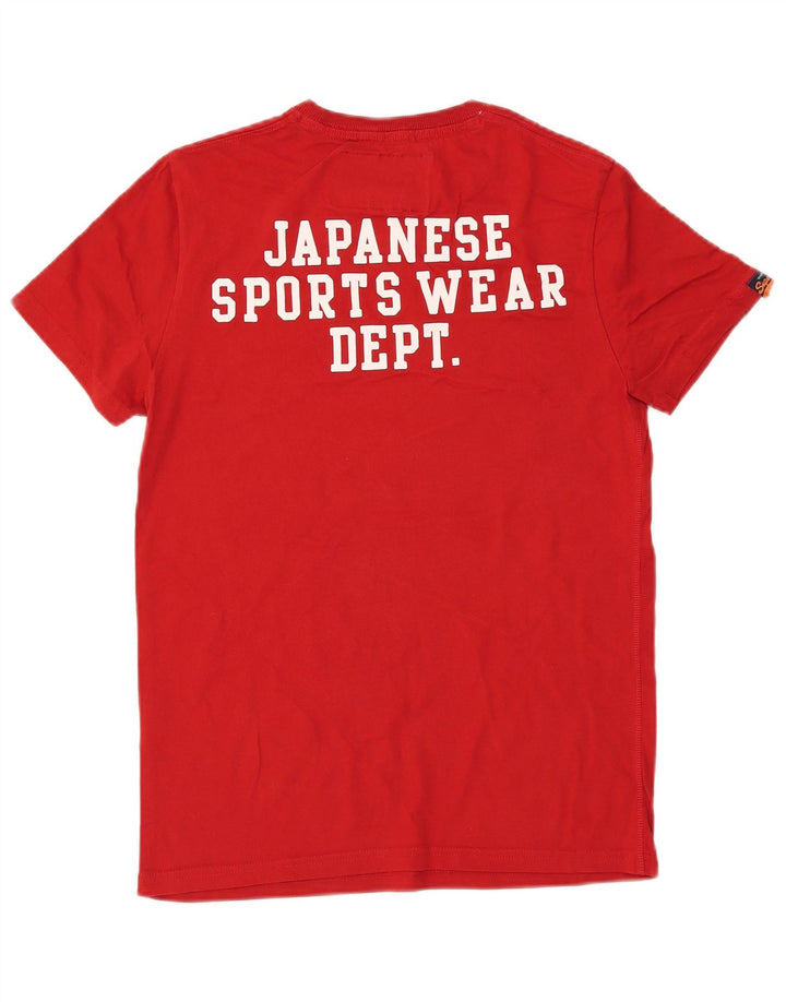 Superdry muška majica s tigers Graphic T-shirt srednjim crvenim pamukom