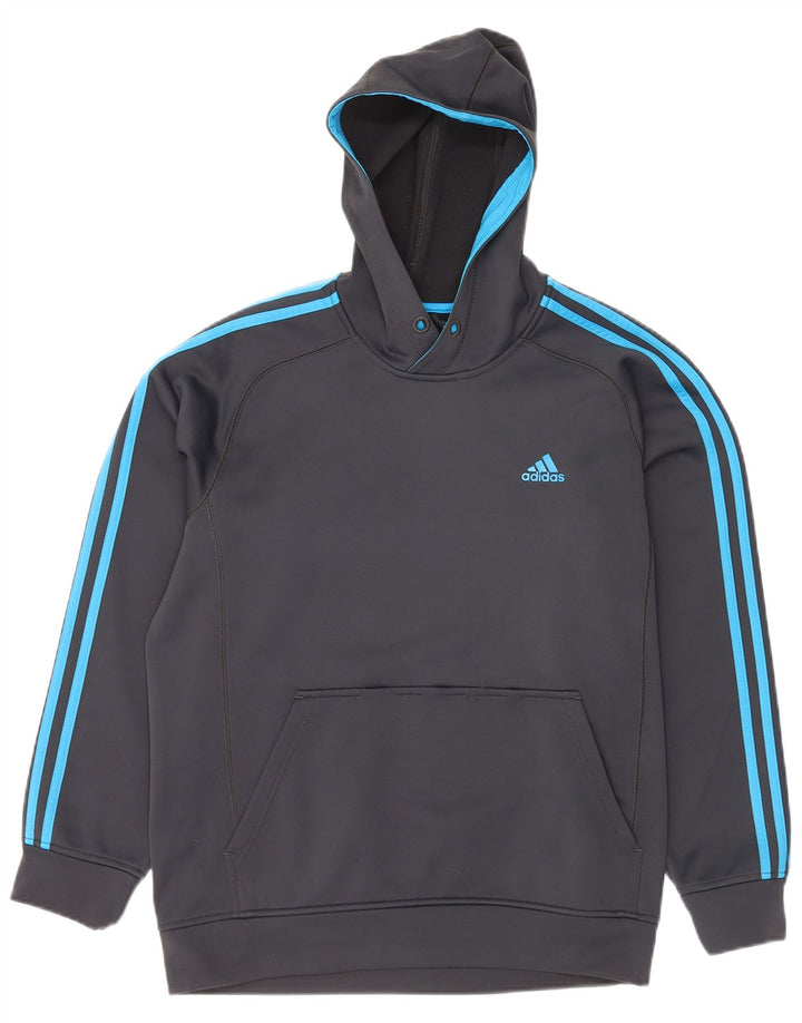 Adidas Climawarm majica s kapuljačom Srednje sivi poliester