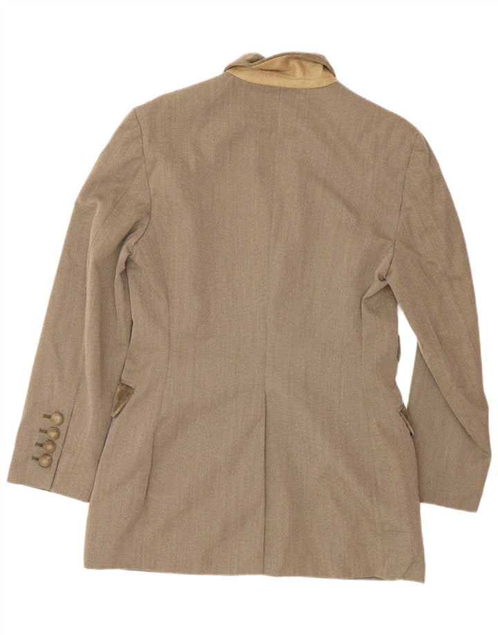 MOSCHINO Ženska dvodijelna suknja s 3 gumba UK 12 srednje W28 smeđa klasična