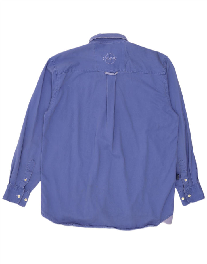 Crew Clothing Muška pulover košulja Srednje plavi pamuk