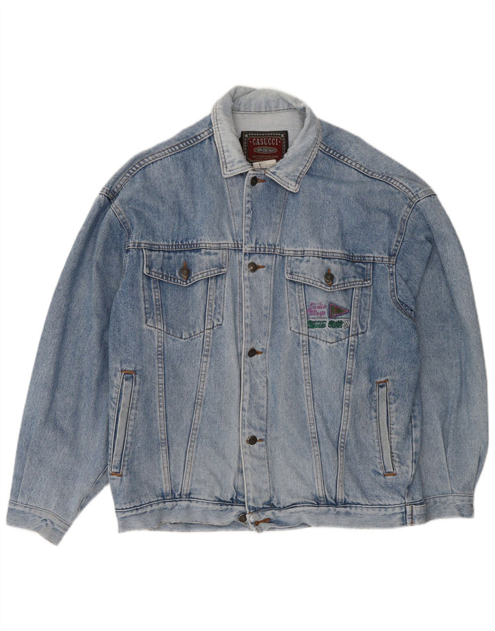 Casucci muška traper jakna UK 40 Large Blue Cotton