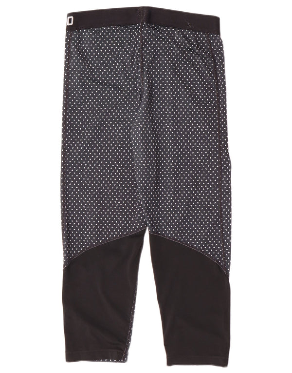 Nike Ženske Dri Fit Graphic Leggings UK 14 Large Navy Blue Spotted Sports