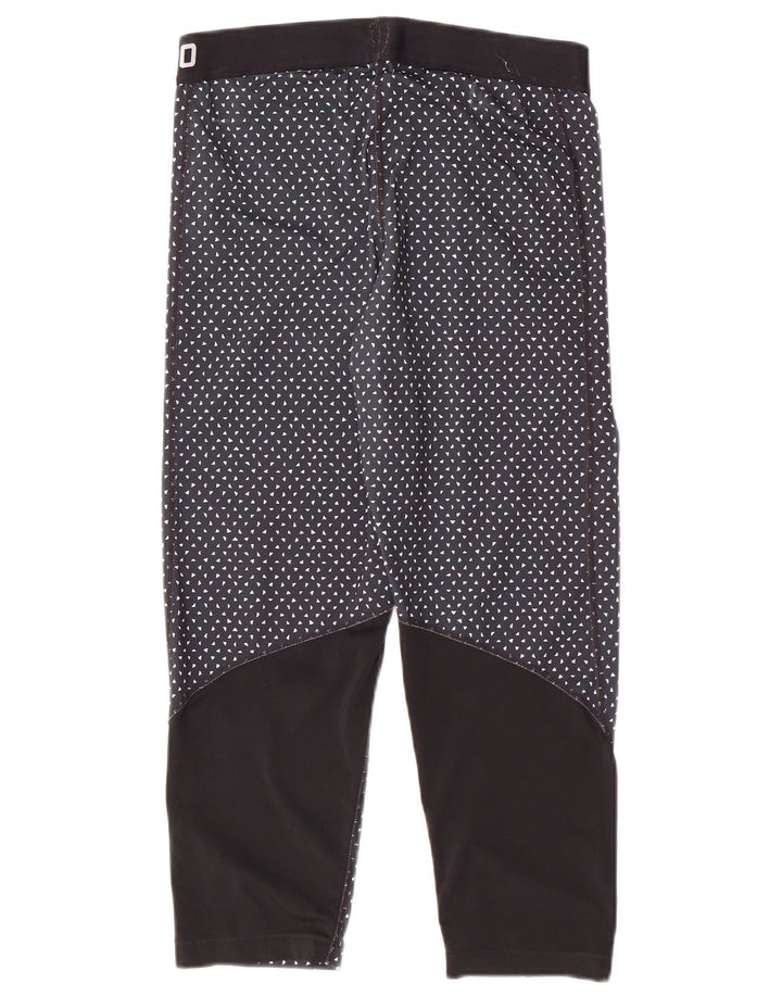 Nike Ženske Dri Fit Graphic Leggings UK 14 Large Navy Blue Spotted Sports