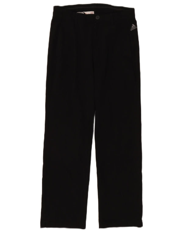 Adidas ravne chino hlače za dječake 11-12 godina srednje veličine W26 L26 crne
