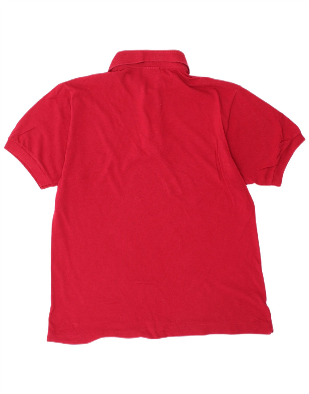LACOSTE Mens Polo Shirt Size 4 Medium Red Cotton