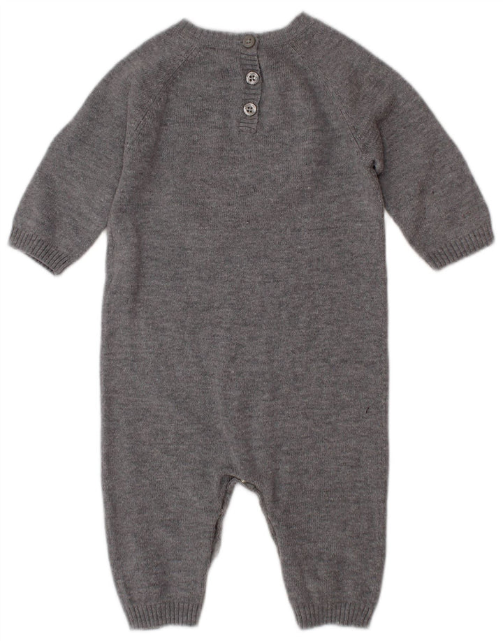 BENETTON Baby Boys Graphic Kombinezon 3-6 mjeseci sivi