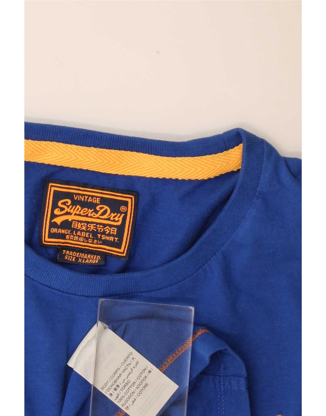 Superdry muška majica kratkih rukava XL plavi pamuk