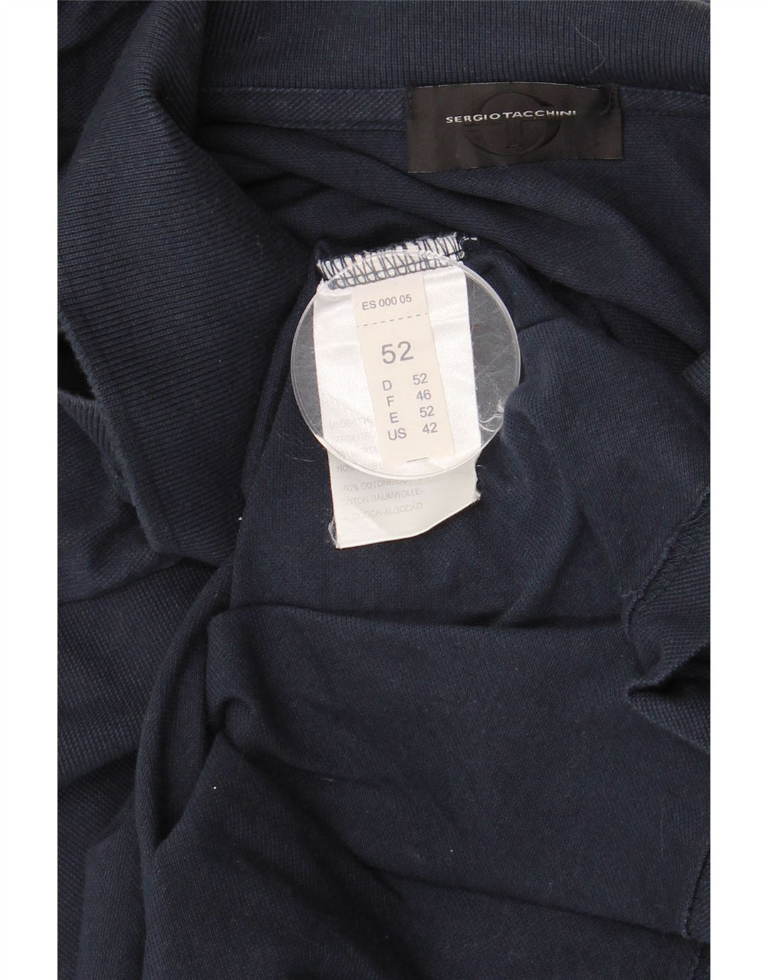 SERGIO TACCHINI Muška polo majica IT 52 Veliki tamnoplavi pamuk