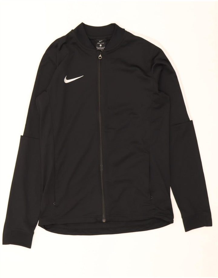 Nike Dri Fit gornja jakna za trenirku srednje crne boje od poliestera