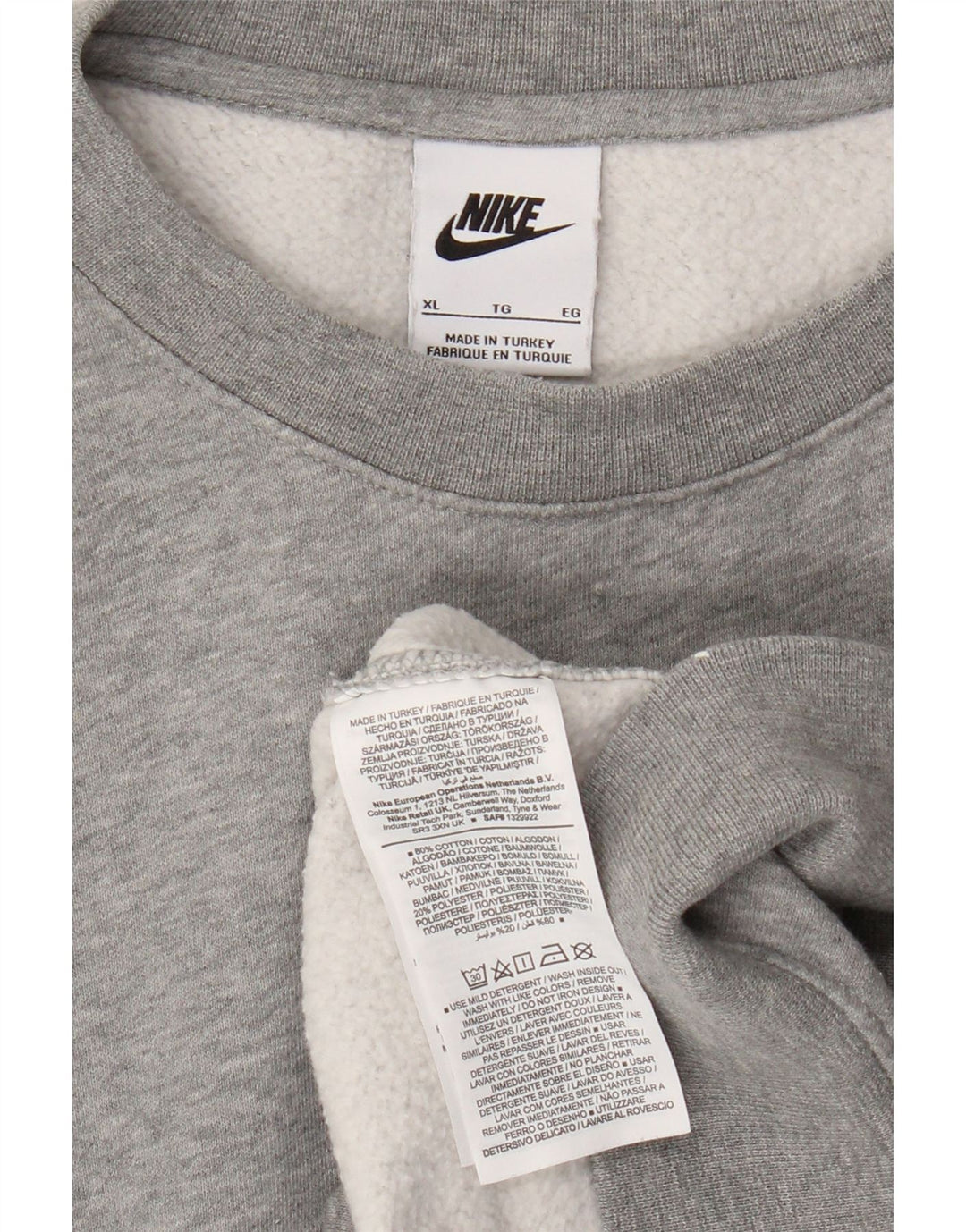 Nike muški džemperi XL sivi pamuk
