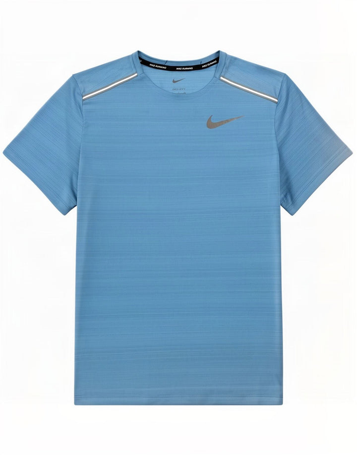 Nike Dri Fit majica s malim plavim prugama od poliestera