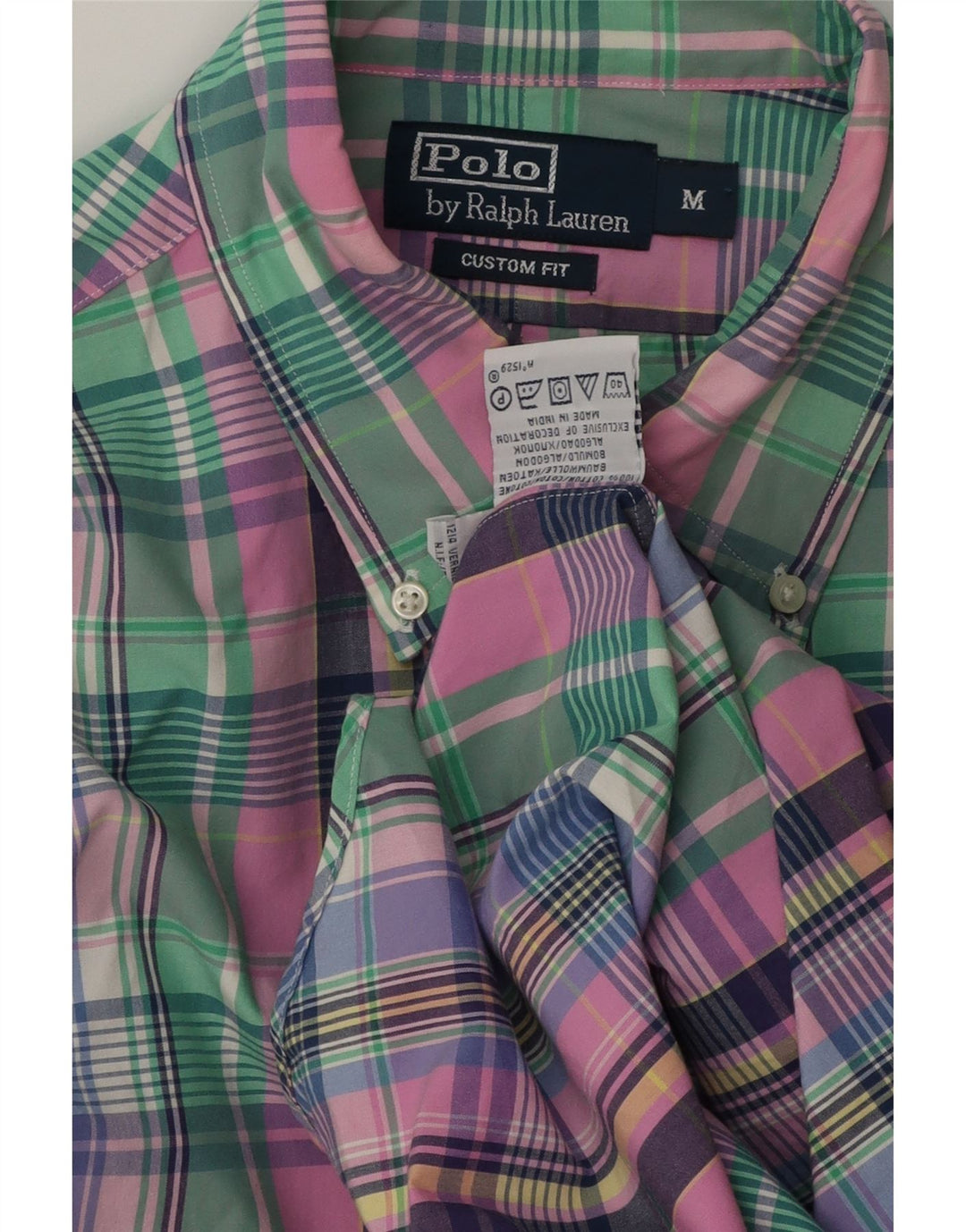 Polo Ralph Lauren muška košulja prilagođenog kroja srednje šarene pamučne kare