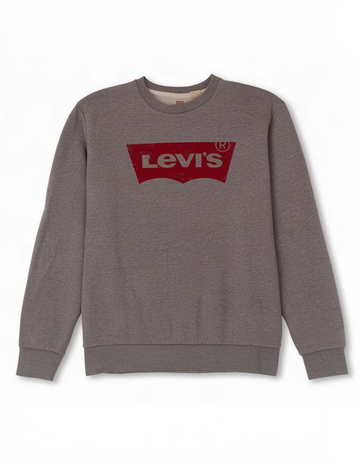 Levi's muška majica s grafičkim motivima, mali sivi pamuk