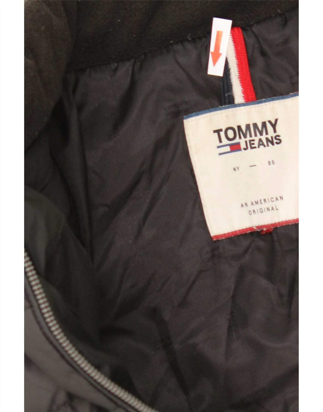 Tommy Hilfiger Ženska podstavljena jakna UK 14 Srednji crni poliester