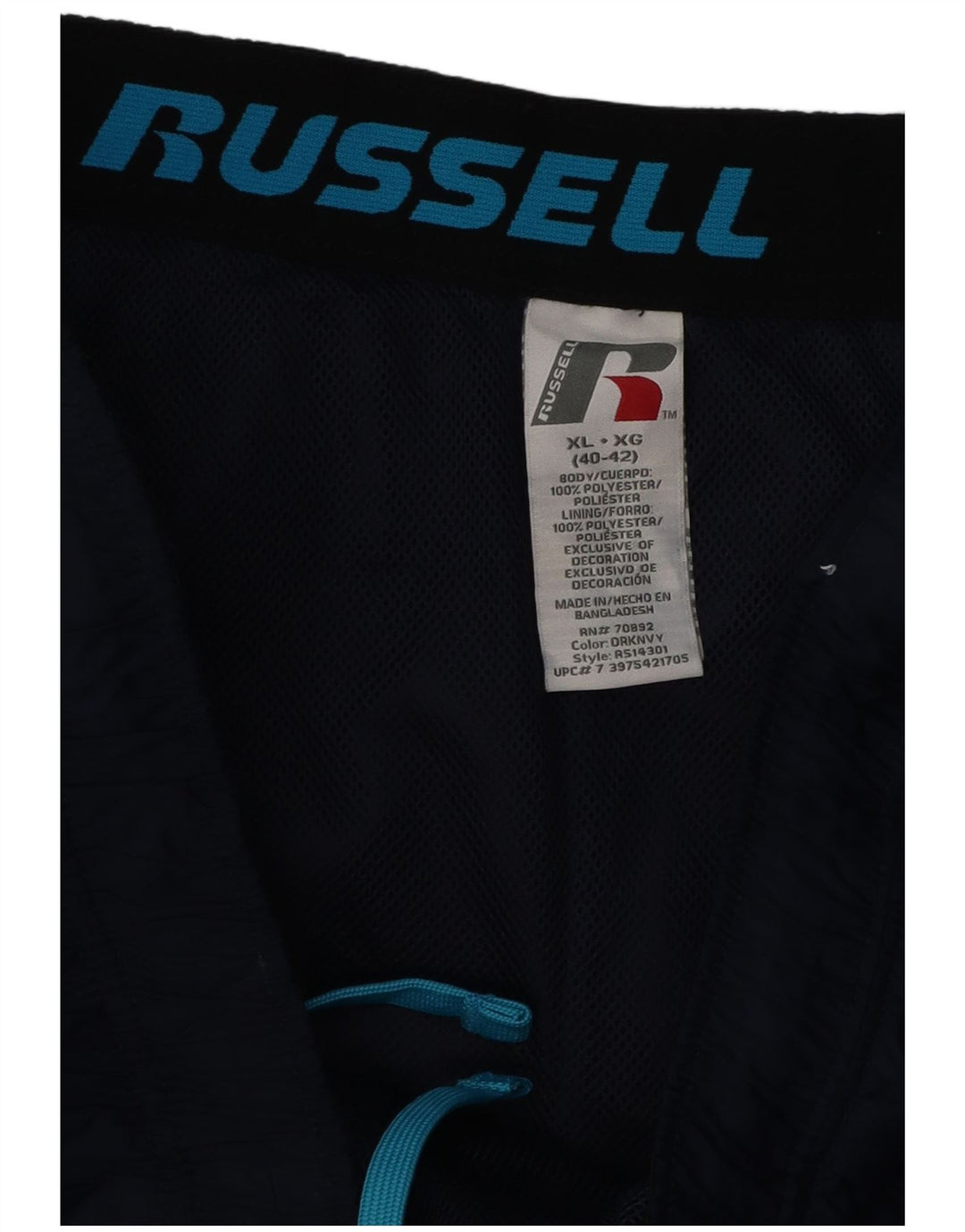 RUSSELL ATHLETIC Muške hlače za trenirku XL tamnoplavi poliester