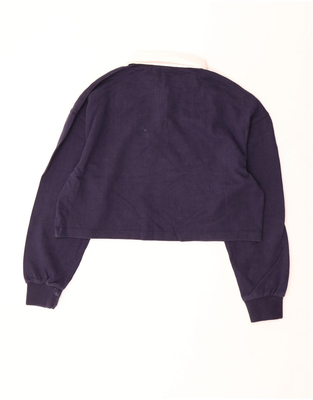 SUPERDRY ženska prevelika skraćena polo majica za ragbi UK 12 Srednje tamnoplava