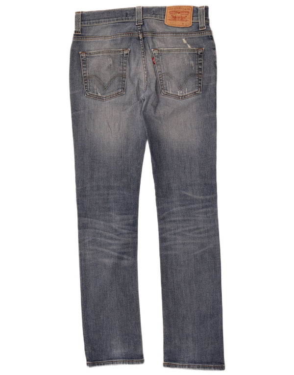 Levi's Mens 511 Distressed Slim Jeans W33 L34 Blue