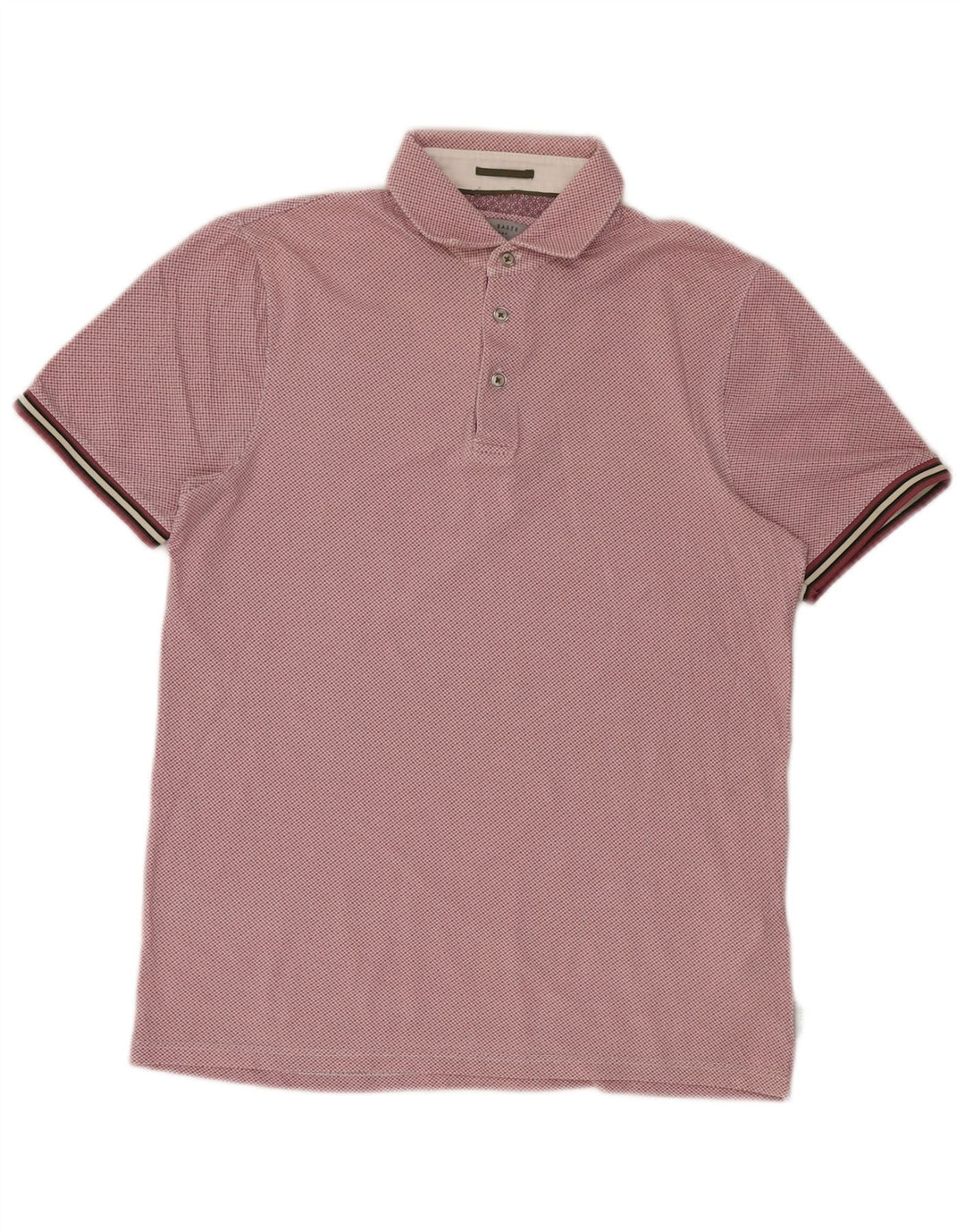 Ted Baker muška polo majica veličina 2 mala ružičasta pamuk na točkice