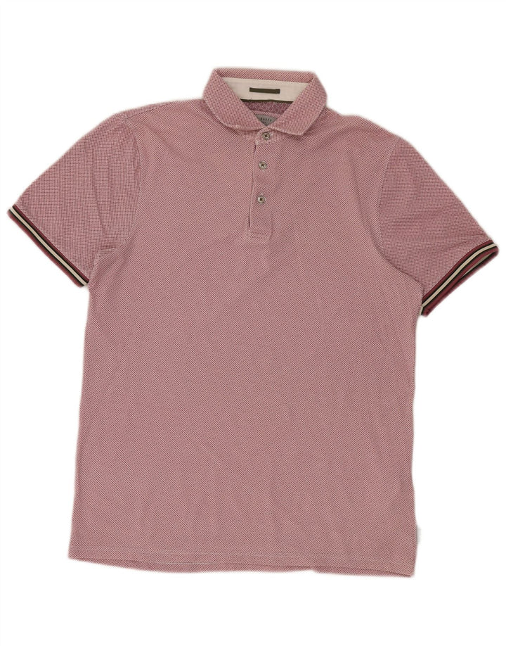 Ted Baker muška polo majica veličina 2 mala ružičasta pamuk na točkice