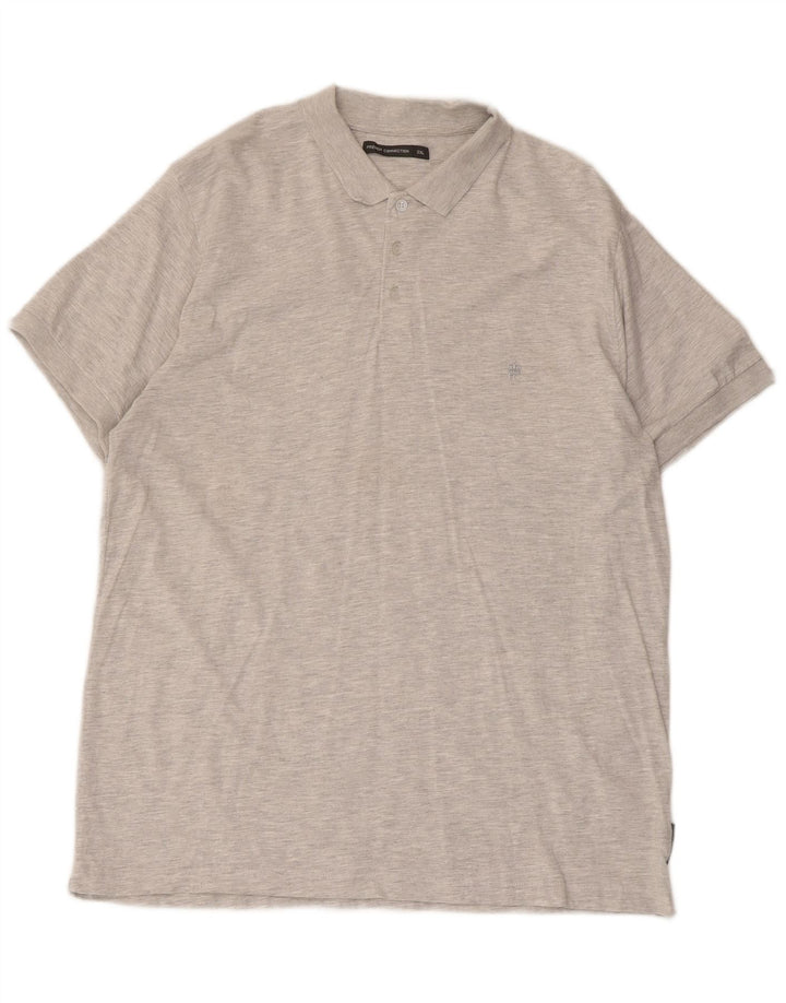 French Connection muška polo majica 2XL sivi pamuk
