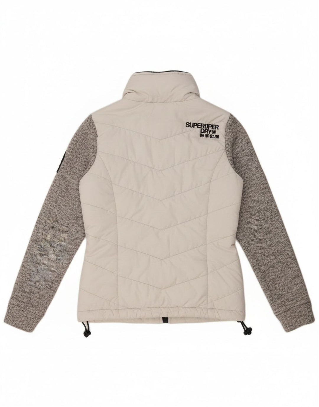 Superdry ženska podstavljena jakna s kapuljačom UK 8 Small White Colourblock