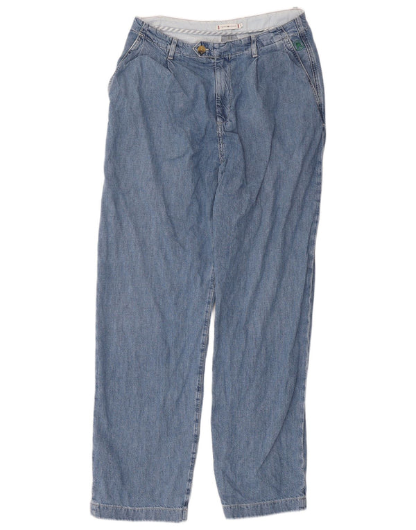 TOMMY HILFIGER Ženske ravne traperice EU 38 Srednje W32 L31 Plavi pamuk