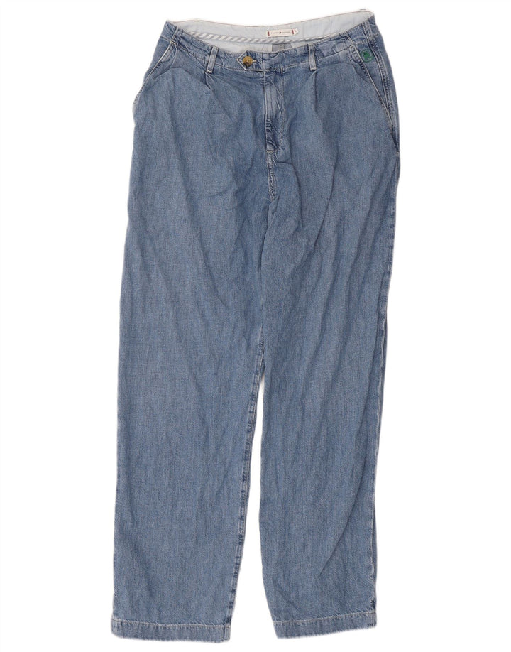 TOMMY HILFIGER Ženske ravne traperice EU 38 Srednje W32 L31 Plavi pamuk